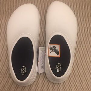 New in box! CROCS At Work slip on shoes white 11